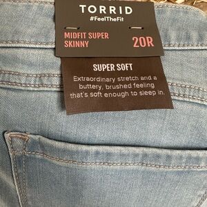 Torrid skinny blue jeans size 20W plus size